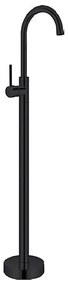 Μπαταρία Νιπτήρος Επιδαπέδια Artemis S28223 Black Karag Μέταλλο, Κεραμικό