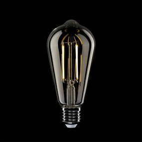 LED Filament Λαμπτήρας T02 Αχλάδι ST64 Διαφανής 7W 806Lm E27 2700K Dimmable