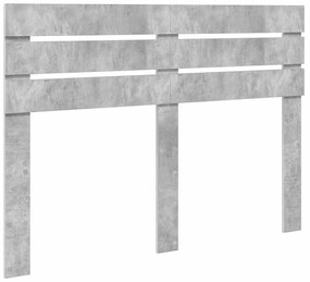 vidaXL Κεφαλάρι Σκυρόδεμα Γκρι 140 cm Επεξεργασμένο ξύλο