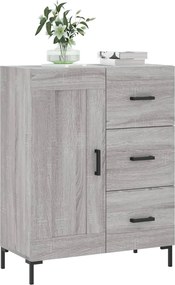 vidaXL Ντουλάπι Γκρι Sonoma 69,5 x 34 x 90 εκ. από Επεξεργασμένο Ξύλο