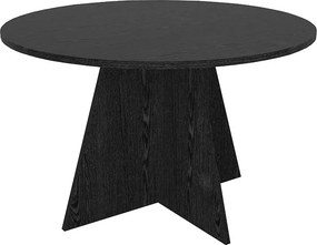 Τραπέζι Tailor Megapap χρώμα sencron black Ø120x75,7εκ.