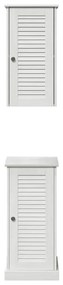 vidaXL Σετ Επίπλων Μπάνιου VIGO 2 pcs Λευκό αντικέ 37 x 34 x 80 εκ