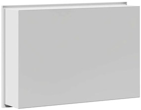 vidaXL Νίτσα Μπάνιου Λευκό 45 x 30 x 9.5 εκ. Ανοξείδωτο ατσάλι