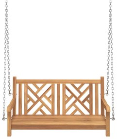 vidaXL Πάγκος Κούνια Άλλο Καφέ 114 x 60 x 64 cm Μασίφ ξύλο teak