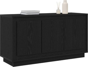 vidaXL Πλαϊνό γραφείο Μαύρη Οξυά 102 x 35 x 55 εκ. Επεξεργασμένο ξύλο