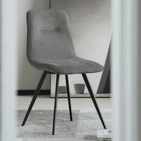 Καρέκλα Τραπεζαρίας (53x46x88) Spitishop Apyka Grey