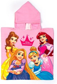 Πόντσο Θαλάσσης Disney Princess 08 Quick Dry Pink DimCol