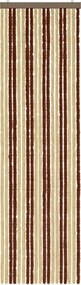 vidaXL Κουρτίνα εντόμων Chenille Καφέ και μπεζ 56 x 200 cm 100% PP