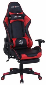 Καρέκλα gaming Berwyn 183, Κόκκινο, Μαύρο, 124x55x60cm, 22 kg, Με μπράτσα, Με ρόδες, Μηχανισμός καρέκλας: Κλίση | Epipla1.gr