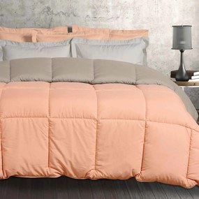 Πάπλωμα Υπέρδιπλο (220x240) 2 Όψεων Das Home Happy 9641 Terracotta-D.Grey