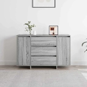 vidaXL Πλαϊνό γραφείο Γκρι sonoma 120 x 41 x 75 εκ. Επεξεργασμένο ξύλο