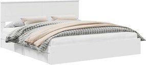 vidaXL Κρεβάτι Αποθήκης Λευκό 180 x 200 cm Επεξεργασμένο ξύλο