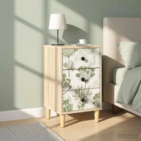 vidaXL Κομοδίνο GOTHA 2 τμχ. Sonoma Δρυς 36 x 33 x 60 εκ