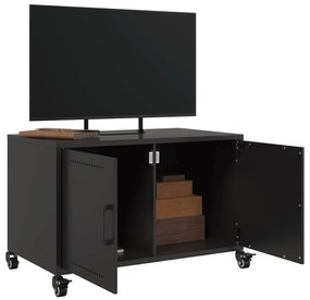 vidaXL Έπιπλο Τηλεόρασης Μαύρο 68x39x43,5 εκ. Χάλυβας