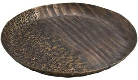 Διακοσμητική Πιατέλα 941-124-010 32x3cm Bronze Μέταλλο