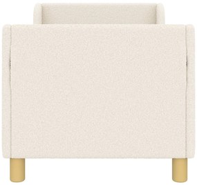 vidaXL Κρεβατική βάση για παιδιά με προσκέφαλο Κρεμ 70 x 140 cm