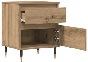 vidaXL Κομοδίνο τεχνίτης Δρυς 40x35x50 εκ. από Επεξεργασμένο Ξύλο