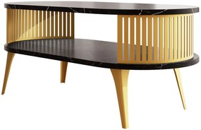 Τραπεζάκι σαλονιού Roenni Gold-Mauro Marmaro