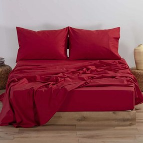 Σεντόνι Μονό Με Λάστιχο (100x200+30) Nef-Nef Homeware Basic Κόκκινο
