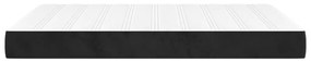 vidaXL Στρώμα με Pocket Springs Μαύρο 140x190x20 εκ. Βελούδινο