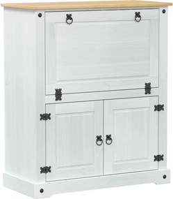 vidaXL Ντουλάπι κρασιού Λευκό 97 x 45 x 114 εκ Στερεά ξυλεία πεύκου