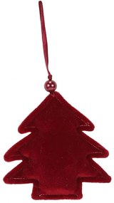 Χριστουγεννιάτικο Στολίδι Δέντρο Glam 020823 10x11cm Red