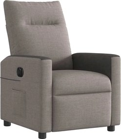 vidaXL Πολυθρόνα Ανακλινόμενη Ηλεκτρική Taupe Υφασμάτινη