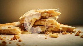 Intra Συλλεκτικό Ξύλινο Παζλ Plywood  4mm - Cheesy Quesadillas Stack Σε Ξύλινο Κουτί - Διαστάσεις: 10x10 cm – 25 κομμάτια