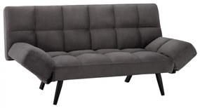 Sofa Bed 3 Seater from velvet grey  182x80x88cm