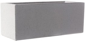 Supergreens Γλάστρα Πήλινη Ορθογώνια "Stone" Γκρι XL 100x47x47 εκ.