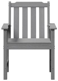 vidaXL Καρέκλες Κήπου 6 τεμ Ανοιχτό Γκρι 65.5x55.5x88 εκ. HDPE