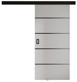 Συρόμενες πόρτες Dover 173, 30 kg, Άσπρο, Πλαστικοποιημένη μοριοσανίδα, Αλουμίνιο | Epipla1.gr