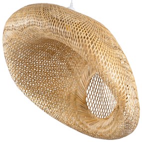 01784 GloboStar® GLOBOSTAR® CARIBBEAN 01784 Μοντέρνο Κρεμαστό Φωτιστικό Οροφής με Ντουί 1 x E27 AC 220-240V IP20 - Μπεζ - Μ80 x Π80 x Υ35cm