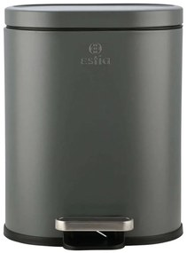 Κάδος Απορριμμάτων Ovoid Soft Close 02-21443 24,4x21,5x29,4cm 6lt Grey Estia Metal