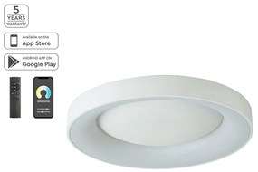 Φωτιστικό Πλαφονιέρα LED Dimmable Smart WiFi Homelighting Amaya 77-8155 White