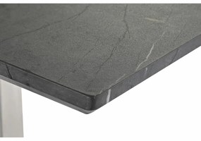 Τραπεζαρία DKD Home Decor Μαύρο Χάλυβας Ξύλο MDF 160 x 90 x 76 cm