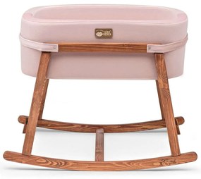 Κούνια Βρεφική Hier 676HDS1120 90x58x70cm Pink-Oak Βρεφικό