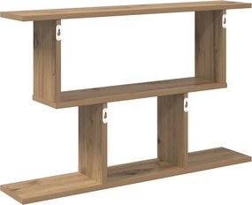 vidaXL Ράφι Τοίχου Artisan Δρυς 80 x 15 x 50,5 εκ
