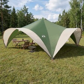vidaXL Σκηνή Πάρτυ Πράσινο 600 x 600 x 400 εκ. Πολυεστέρας και Χάλυβας