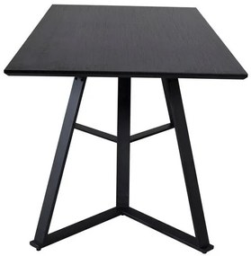 Τραπέζι Dallas 372, Μαύρο, 75x90x180cm, Ινοσανίδες μέσης πυκνότητας, Μέταλλο | Epipla1.gr