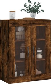 vidaXL Ντουλάπι Τοίχου Καπνιστή Δρυς 69,5 x 34 x 90 εκ. Επεξεργ. Ξύλο