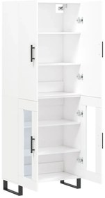 vidaXL Ντουλάπι Λευκό 69,5x34x180 εκ. από Επεξεργασμένο Ξύλο