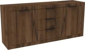 Μπουφές Doha pakoworld καρυδί με oak 180x45x80.5εκ