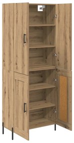 vidaXL Highboard Artisan Oak 69,5 x 34 x 180 εκ. Επεξεργασμένο ξύλο