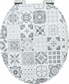 vidaXL Μαλακή κλειστή λεκάνη 2 pcs Μπλε και Λευκό Πορσελάνη