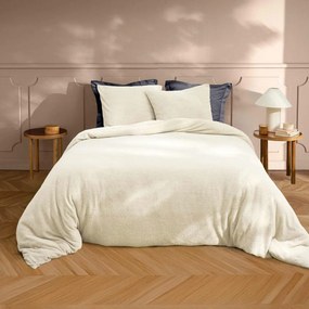 Παπλωματοθήκη Fleece Υπέρδιπλη (220x240) + Διακοσμητικές Μαξιλαροθήκες L-C Helena Naturel 1645201