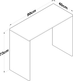 Γραφείο Καρυδί HA114 90x40x73