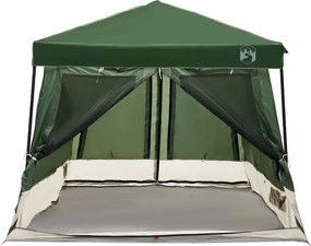 vidaXL Σετ Σκηνών Κατασκήνωσης 2 pcs Πράσινο Ταφτάς και Υφάσματα