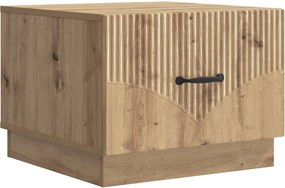 vidaXL Τραπεζάκι σαλονιού Artisan Δρυς 49 x 50 x 37 εκ.