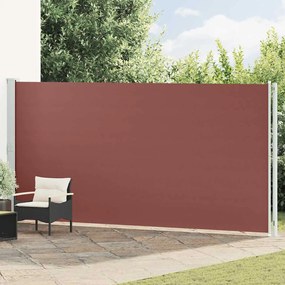 vidaXL Σκίαστρο Πλαϊνό Συρόμενο Βεράντας Καφέ 200 x 600 εκ.